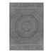 Better Homes & Gardens 5 x7 Grey Reversible Medallion & Stripe Indoor/Outdoor Rug