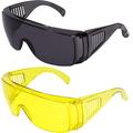 2 Pairs of Birdz Eyewear Visitor Fit Over Safety Glasses Yellow Lens + Smoke Lens