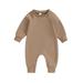 Wassery Baby Boys Girls Fall One Piece Jumpsuits Newborn Boys Girls Long Sleeve Romper Pants Infant Boys Girls Spring Bodysuit Clothes 0-18M