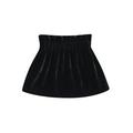 Baby Girl High Waist Mini Skirt Solid Color Velvet Elastic A-Line Skirt Toddler Fall Spring A-Line Dress