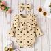 eczipvz Baby Girl Clothes Baby Girls Two-piece Suit Heart Print Ribbed Bow Romper Tops+ Pants Headband Baby Girl (Beige 0-3 Months)