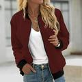 Brnmxoke Clearance 2023 Zipper Bomber Jacket for Teen Girls Lightweight Baseball Jackets Coats Fall Casual Crop Tops Outwear