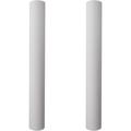 50 Micron 20 Inch X 2.5 Inch | 2-Pack Spun Polypropylene Whole House Sediment Water Filter Replacement Cartridge | Compatible With Hydronix SDC-25-2050 FPMB50-20 Home Water Filter