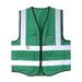 HGYCPP Hi-Vis Safety Vest With Zipper Reflective Jacket Security Waistcoat 5 Pockets