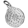 Waist Tag Amulet Pendant Necklace Religious Sterling Silver Choker Buddhist Charm