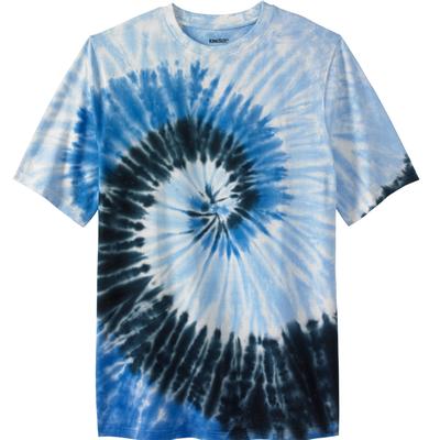 Plus Size Women's Lightweight Tie-Dye Crewneck Tee...