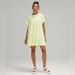 Lululemon Athletica Dresses | Nwot Lululemon All Yours Tee Dress Size 4 In Crispin Green | Color: Green/Yellow | Size: 4