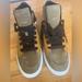 Coach Shoes | Nwob Men's Coach G1420 Hi-Top Leather/Suede Sneakers Brown Tan Size 8 | Color: Tan | Size: 8