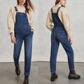 Anthropologie Jeans | Anthropologie Pilcro Denim Overalls Seamed Relaxed Size 31 Petite Boho Classic | Color: Blue | Size: 31p