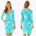 Lilly Pulitzer Dresses | Lilly Pulitzer Palmetto T-Shirt Dress In Lagoon Green Wave Rider | Color: Blue/Green | Size: M