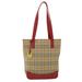 Burberry Bags | Burberry Nova Check Tote Bag Canvas Leather Red Beige Black Auth Bs8128 | Color: Cream/Red | Size: W8.7 X H11.4 X D3.9inch(Approx)