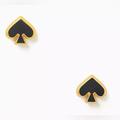 Kate Spade Jewelry | Kate Spade Everyday Spade Enamel Studs Black/Gold Nwt | Color: Black/Gold | Size: Os