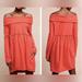 Anthropologie Dresses | Anthropologie Saturday Sunday Boatneck Off Shoulder Pink/Melon Dress Size M | Color: Pink | Size: M