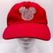 Disney Accessories | Disney Mickey Mouse Rhinestone Red Hat | Color: Red | Size: Os