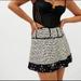 Urban Outfitters Skirts | Nwot Urban Outfitters Daisy Wrap Mini Skirt | Color: Black/White | Size: S