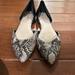 Nine West Shoes | Nine West Snake Skin Look And Black Flats | Color: Black/Gray | Size: 8