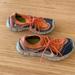 Nike Shoes | Nike Free 5.0 Flyknit Running Shoes - Women's Size 9.5 - Coral / Blue | Color: Blue/Orange | Size: 9.5