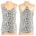 J. Crew Tops | Nwt J. Crew Spaghetti Straps Animal Print Fully Lined Camisole, Size 4 | Color: Gray/White | Size: 4