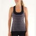 Lululemon Athletica Tops | Lululemon Scoop Neck Mesh Racerback Tank Top White Black Glacier 6 W12935 | Color: Black/White | Size: 6