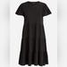 J. Crew Dresses | New J Crew Knit Broken-In Jersey Tiered Mini Dress!!! | Color: Black | Size: S