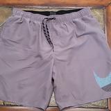 Nike Swim | Nike Logo Volley Swim Shorts | Color: Gray | Size: Xxl