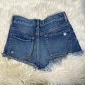 American Eagle Outfitters Shorts | American Eagle High Rise Mom Shorts Stripped- Paperbag Shorts Size 4 | Color: Blue/White | Size: 4