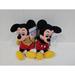 Disney Toys | Lot Of 2 Disney Store Exclusive Mickey Mouse Plush Mini Bean Bag 8" | Color: Black/Red | Size: Osbb