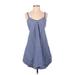 Holding Horses Casual Dress: Blue Stripes Dresses - Women's Size X-Small