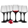 Glasmark Krosno Wine Glass Red Wine Glasses Set Glasses for Red Wine White Wine Red Wine Glass Red Wine Glasses White Wine Glasses Wine Goblet Glass Dishwasher Safe Transparent 6 x 360 ml