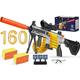 Automatic Toy Guns for Nerf Guns, 6 Modes Upgraded M416 Foam Toy Gun with 160 Darts, Shooting Games for Kids with Scope Bipod, Toys for 6+ Year Old Boys & Girls Birthday Christmas