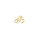 14ct Yellow Gold Shiny Cuff Type Fancy Toe Ring With Swirl Jewelry Gifts for Women