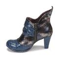 Irregular Choice Miaow Womens Blue Ankle Boots Shoes Pussy Cat Character High Heels Party Xmas 5