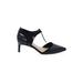 Franco Sarto Heels: Pumps Stiletto Cocktail Party Black Print Shoes - Women's Size 6 1/2 - Pointed Toe