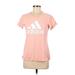 Adidas Active T-Shirt: Pink Activewear - Women's Size Medium