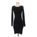 Leith Casual Dress - Bodycon: Black Print Dresses - Women's Size X-Small