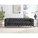 Rosdorf Park Ghaleb 93.3" Velvet Flared Arm Sofa Velvet in Gray/Black | 28.7 H x 93.3 W x 37.8 D in | Wayfair 271EBB0BBD6D4EAC96DDB34280A81A16