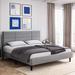 Latitude Run® Mckae Standard Bed Upholstered/Linen in Gray | 46.01 H x 55.01 W x 77.01 D in | Wayfair 6FC180E785944721B20BAB206B26122F