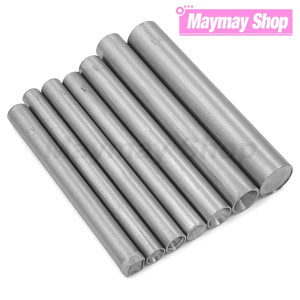 Bouchons Rivet outil rond Rivets métal pointe goujon outil d'installation outil de poinçonnage à la main pour l'artisanat du cuir sac à chaussures ceinture vêtement bricolage