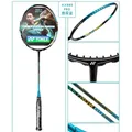 Yonex-Raquette de badminton professionnelle avec ligne 4U fibre de carbone bleue AX99 Pro White