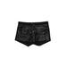 Ya Los Angeles Shorts: Black Brocade Bottoms - Women's Size Small