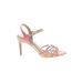 Ann Taylor Heels: Tan Print Shoes - Women's Size 9 1/2 - Open Toe