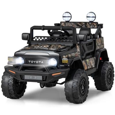 Costway 12V 7Ah Licensed Toyota FJ Cruiser Electric Car with Remote Control-Black