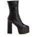 Lexy Round Toe Platform Ankle Boots