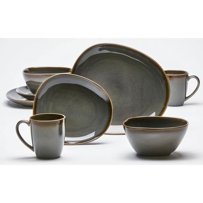 Geschirr-Set VAN WELL "Sintra", grau, 8 tlg., Steingut, Geschirr-Sets, robust, perfekt für den täglichen Gebrauch Image