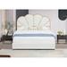 King Size Platform Bed Frame with 4 Drawers, Upholstered Bed with Strong Wood Slats Support