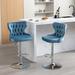 Modern Upholstered Chrome base Bar Stools Swivel Barstools Adjusatble Seat Height