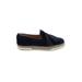 Tod's Flats: Slip-on Platform Boho Chic Blue Print Shoes - Women's Size 39.5 - Round Toe