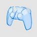 Transparent Accessories Gamepad For PS5 Protective Case Game Controller Shell Protective Cover Protector BLUE