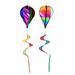 2 Pcs Hot Air Balloon Windmill Ornaments Plastic Outdoor Playsets Decor Toy Hanging Spinners Garden Decoration Pvc