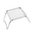 Outdoor Stainless Steel Stove Bracket Foldable Portable Grill Gridding Bracket Baking Pan Bracket Grilling Net Small Model